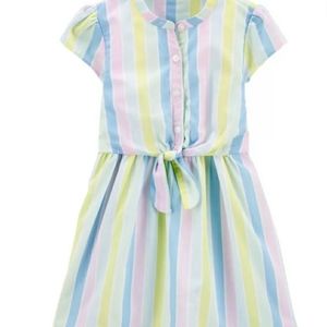 Carter's Striped Bow Dress Size 24 Months 2- Pack
